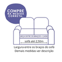 Ver imagem 2 de Capa protetora de sofá matelassê tamanho especial king 2,5 metros cor marrom