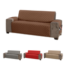 Ver imagem 1 de Capa protetora de sofá matelassê tamanho especial king 2,5 metros cor marrom