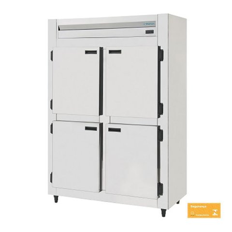 Geladeira Comercial 4 Portas de Inox Brilhante 220v Kofisa