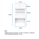 Ver imagem 6 de Escrivaninha com Painel e Aéreo MDF Altezza Belmax:Freijó