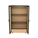 Ver imagem 7 de Cristaleira Livreiro para Sala de Jantar 2 Portas com Vidro Canelado 1 Gaveta 80cm x 147cm Paris Pre