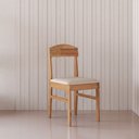 Ver imagem 1 de Cadeira Capri em Madeira Maciça com Encosto Anatômico para Sala de Jantar - Amêndoa