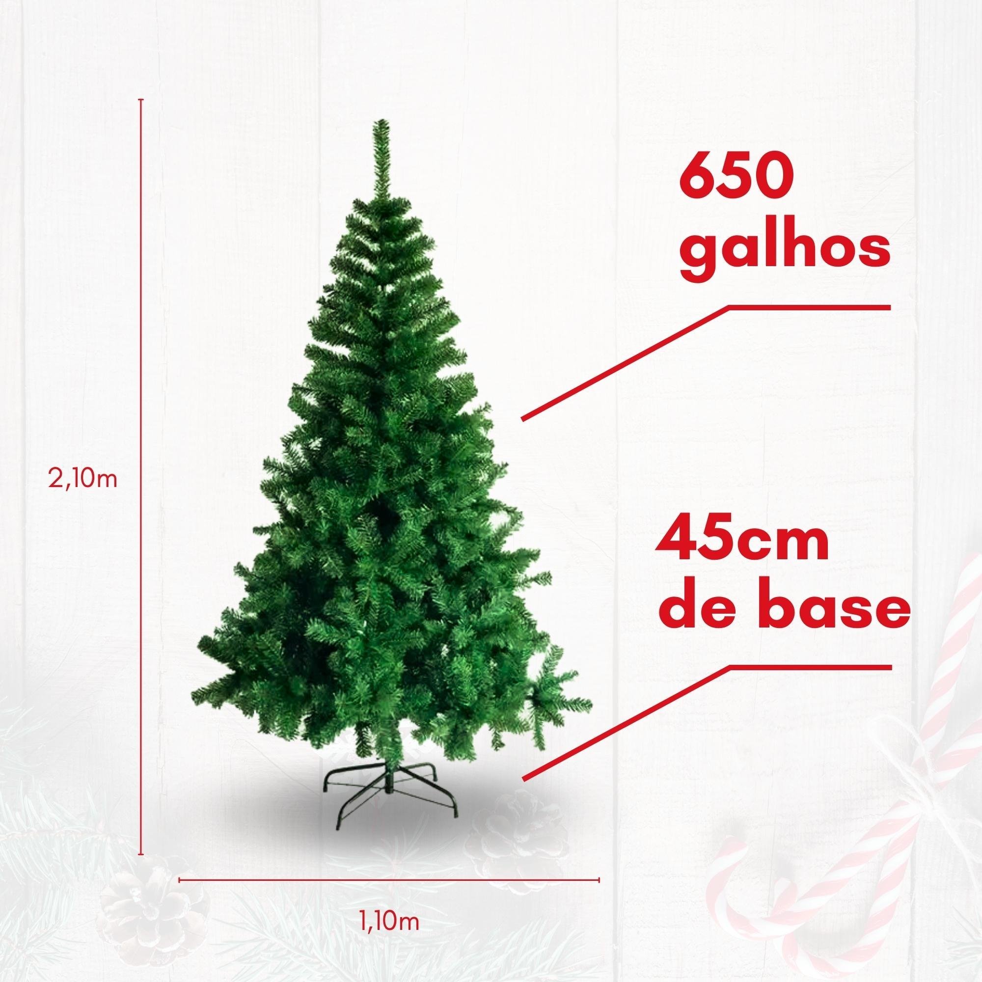 Árvore De Natal Alpina Pinheiro Decorado Luxo 330 Galhos 1,50m - Magizi