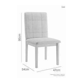 Conjunto 2 Cadeiras Ágata JCM Cinamomo Couro Caramelo JCM Movelaria - 3