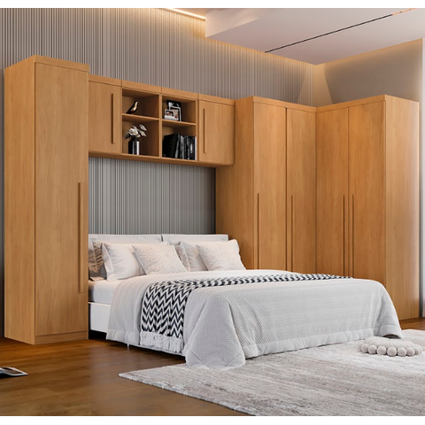 Dormitório Modulado Dallas 8 Peças Cinamomo - Benetil