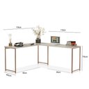 Ver imagem 3 de Mesa em L sem Prateleira Office em Mdf Estilo Industrial Klm Store