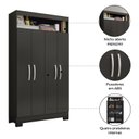 Ver imagem 4 de Armário Multiuso Nt 4040 - Preto - Notável