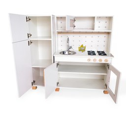 Kit Cozinha Infantil com Geladeira Eita Casa Perfeita Branco - 3