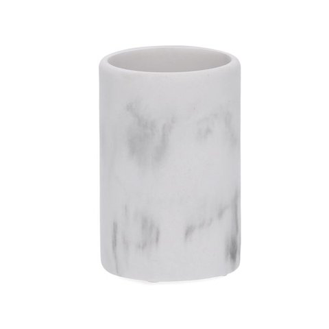 Copo em Poliresina Branco Marmorizado 13cm 19208 Mart