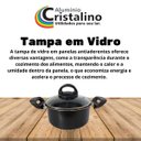 Ver imagem 3 de Jogo de Panelas Fervedor Frigideira Antiaderente 8pçs Preto