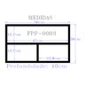 Nicho Organizador para Banheiro Cozinha Sala Quarto Despensa 50x30x10 - Branco Tx - 3