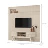 Kit New Amalfi Painel e Aparador Rack Calacata/off-white - 4