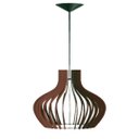 Ver imagem 1 de Luminária Teto tipo Pendente DECANTER MDF Completa -:Marrom
