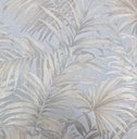 Ver imagem 1 de Papel de Parede Poet Chart 5 Natureza Folhas Azul Dourado