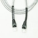 Ver imagem 2 de Cabo de Rede Cat5e Revestido Tecido Prata Copperlan 15 Metros