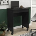 Ver imagem 1 de Mesa Escrivaninha Compacto Not 0,70 para Quarto e Office com Gaveta Preto