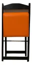 Ver imagem 3 de Conjunto Mesa Dobrável com 4 Cadeiras Preto Estofado Laranja