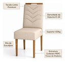 Ver imagem 2 de Cadeiras de Jantar Madeira Tecido Linho 2 un Estrutura da Cadeira Marrom-Claro Assento Bege Bordada