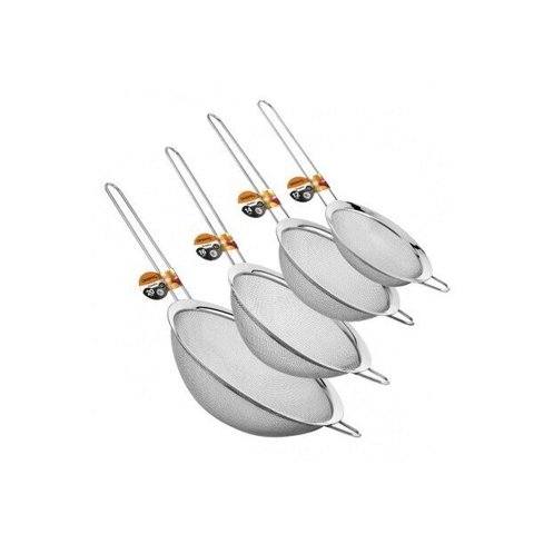 Kit Peneiras em aço inox 4 Peças 12, 14, 16 e 20cm - Origina Line