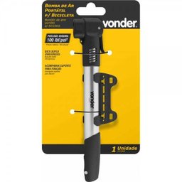 BOMBA DE AR PORTÁTIL PARA BICICLETA VONDER - 35.98.282.000 - 4