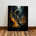 Ver imagem 5 de Kit 3 Quadro Decorativo Mountain Bike Ciclismo Bicicleta 28x20cm