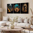 Ver imagem 3 de Kit 3 Quadro Decorativo Mountain Bike Ciclismo Bicicleta 28x20cm