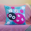Ver imagem 3 de Kit com 3 Capas para Almofadas Decorativas Infantil Joaninhas