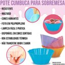 Ver imagem 3 de Kit 12 Tigela Pote Cumbuca Colorida Sobremesa Reutilizável