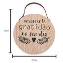 Ver imagem 2 de Quadro Decorativo Madeira Pinus Frase Inspiradora 28 X 28 Cm