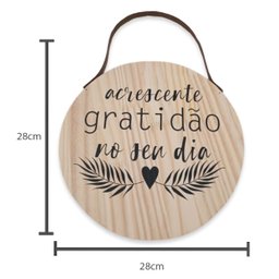 Quadro Decorativo Madeira Pinus Frase Inspiradora 28 x 28 cm - 2