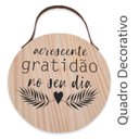 Ver imagem 5 de Quadro Decorativo Madeira Pinus Frase Inspiradora 28 X 28 Cm