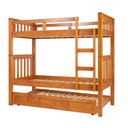 Ver imagem 2 de Treliche Solteiro Madeira Maciça com Cama Auxiliar Marrom/Castanho Claro