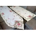 Ver imagem 1 de Caminhos de Mesa Bordados - Clara Arte & Tear Caminho de Mesa Bordado Bico Triangular- 1,40 M