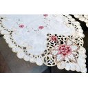 Ver imagem 2 de Caminhos de Mesa Bordados - Clara Arte & Tear Caminho de Mesa Bordado Bico Triangular- 1,40 M