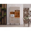 Ver imagem 2 de Armário de Cozinha 5 Portas 2 Gavetas Dubai Salleto Cinamomo/off White