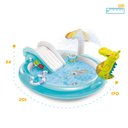 Ver imagem 1 de Piscina Inflável Playground Infantil 160L Jacaré Bomba 110V Intex