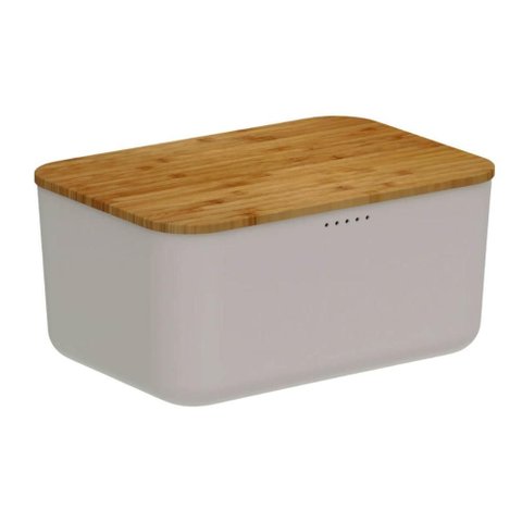 Porta Pão com Tampa Migalheira Caixa Alimentos 33cm Doces Salgados ou Organizador