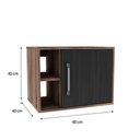 Ver imagem 4 de Gabinete Soft 600 Perffect Acetinado Nogal C-preto Ônix