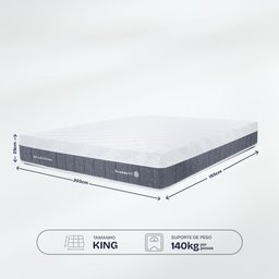 Colchão King Premium Bf Ice Espuma Nasa 193x203cm Bf Colchões - 7