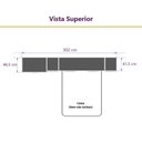 Ver imagem 3 de Guarda Roupa Dormitório Modulado Paris Casal 1,38 M - Roupeiro Luciane M05:cinnamon