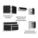 Ver imagem 5 de Armário de Cozinha Completa 260cm Branco/Preto Glamy Madesa 05