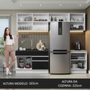Ver imagem 7 de Armário de Cozinha Completa 260cm Branco/Preto Glamy Madesa 05