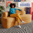 Ver imagem 7 de Sofá Cama Cosi 1,88m Xpand Tech Tecido Bouclê Caramelo Cama Inbox