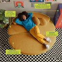 Ver imagem 4 de Sofá Cama Cosi 1,88m Xpand Tech Tecido Bouclê Caramelo Cama Inbox