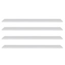 Ver imagem 1 de Prateleira Flutuante de Quarto Infantil Kit 4 Suporte Invisível 68cm Yara Branco - Lumil Lumil Móvei