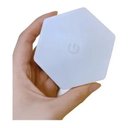 Ver imagem 7 de Luminaria Hexagonal Led 5w Com Controle Kit 3 Und Iluminaçao Sala Quarto Casa Mesa Branco Frio