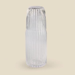 Kit de Copo Moringa Vidro Transparente 1l - A\casa