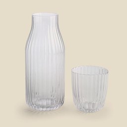 Kit de Copo Moringa Vidro Transparente 1l - A\casa - 2