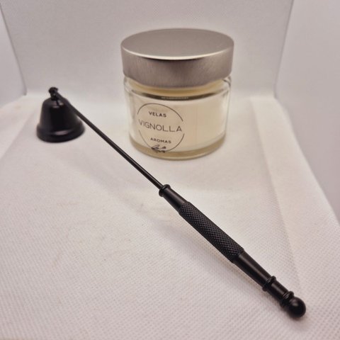 Abafador de Vela Apagador de Vela Aromática 140gr Cera Coco:preto