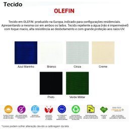 Ombrelone Std Lateral Plus 3.0x3.0 Alumínio 02.0.062 Cor: Preto - 2